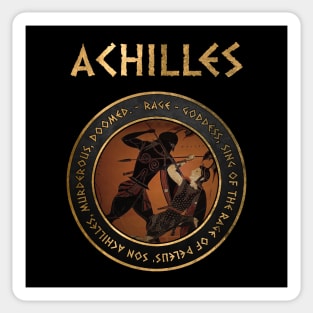 Achilles - Hero of the Trojan War - Homer's Iliad Quote - Ancient Greek History Sticker